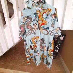 Dizzy Lizzy Chatham Dragon theme Dress sz.S Like New Retail 159@ Barbara Katz